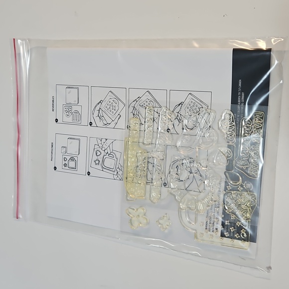 Rise & Shine clear cling mount stamp set new - Picture 3 of 3